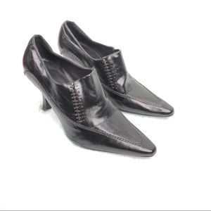Etienne Aigner heels booties size 7 dark brown